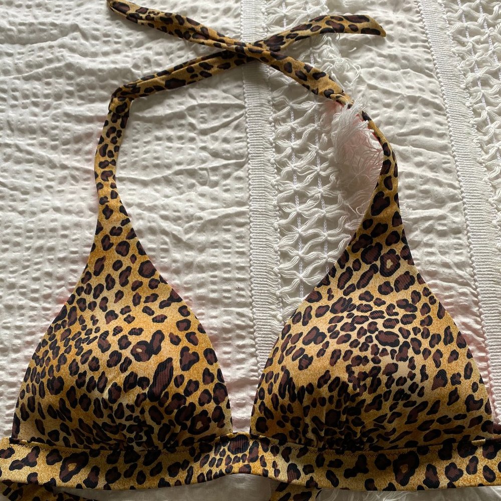 Victoria's secret push up leopard bikini top